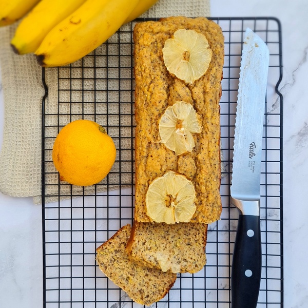 Citroen Maanzaad Bananenbrood Lazyfitgirl Recept