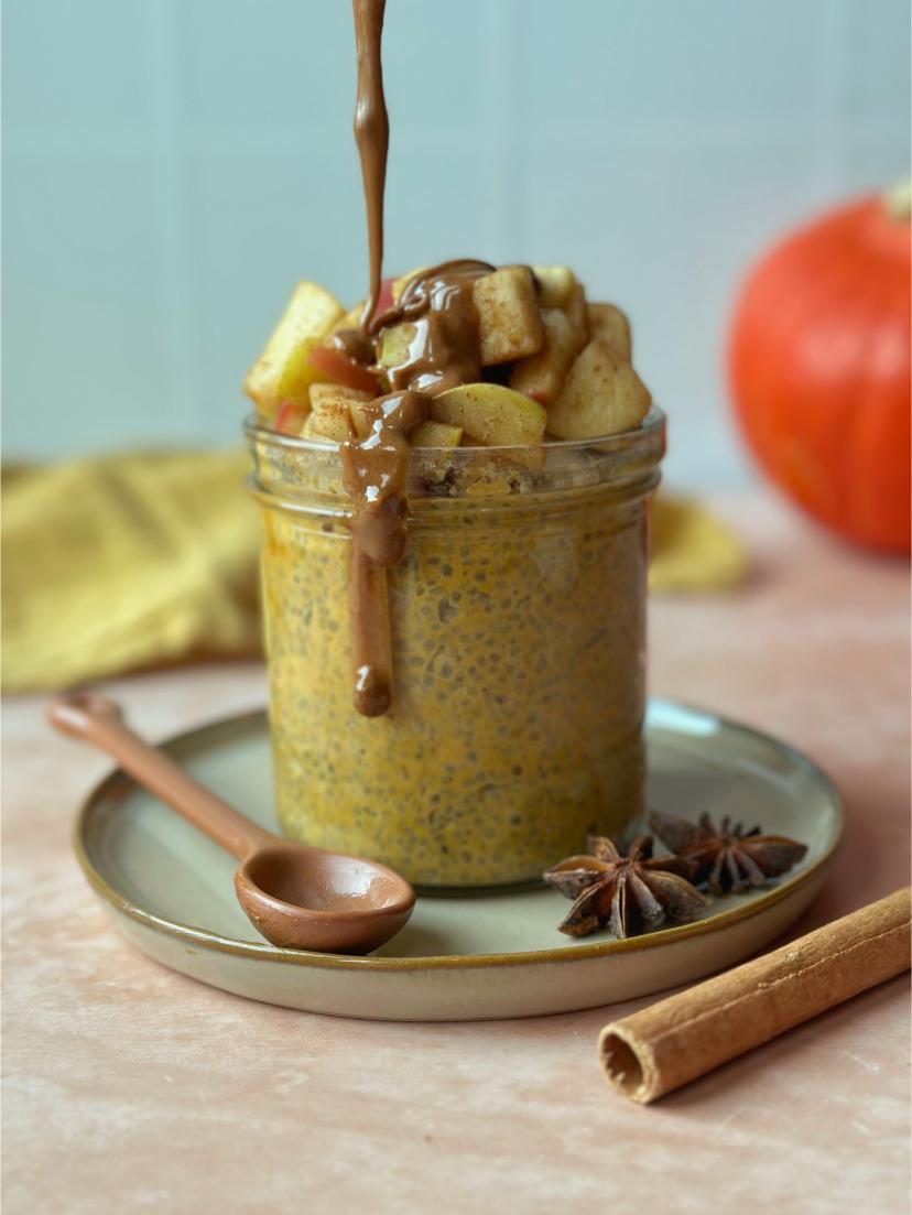 Pumpkin Spice Chia Pudding Lazyfitgirl Ontbijt Recept