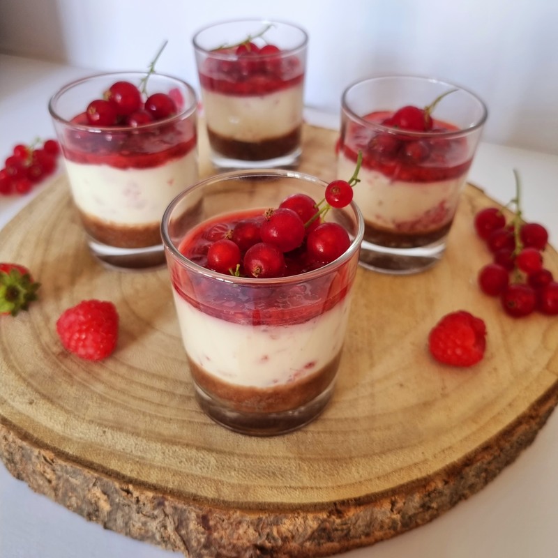 Cheesecake In Een Glaasje | Lazyfitgirl Recept