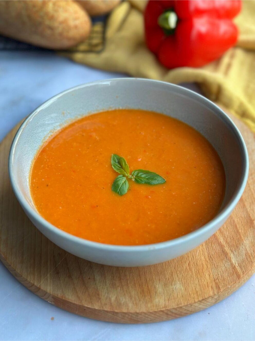 Paprika tomaat soep 