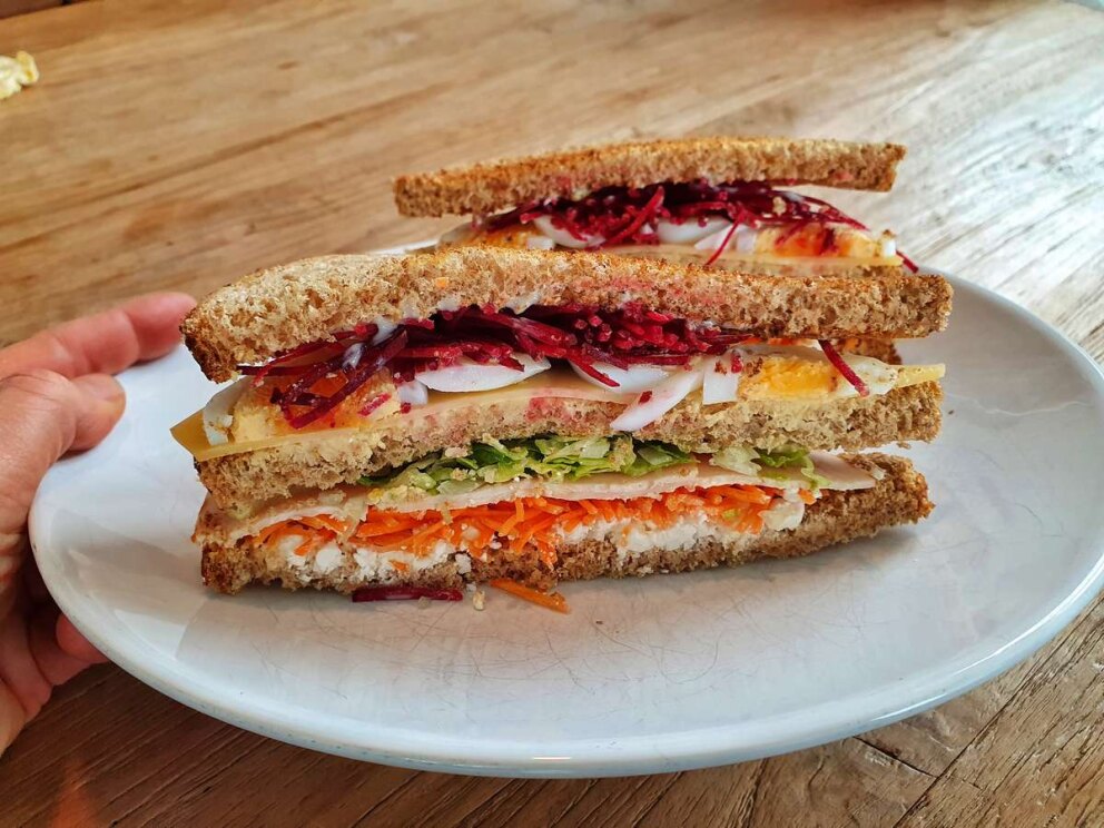 Club sandwich recept: Eat the rainbow