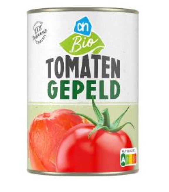 AH biologisch gepelde tomaten in tomatensaus