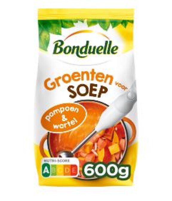 Bonduelle Groenten voor soep pompoen & wortel