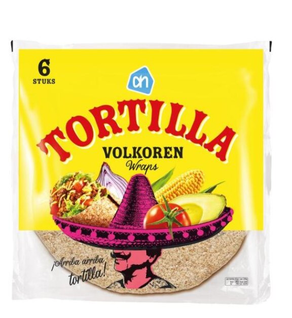 AH tortilla wraps volkoren medium