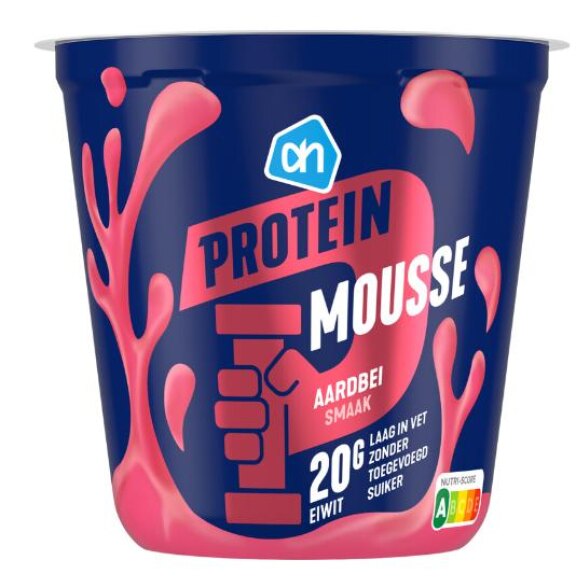 AH protein mousse aardbei smaak