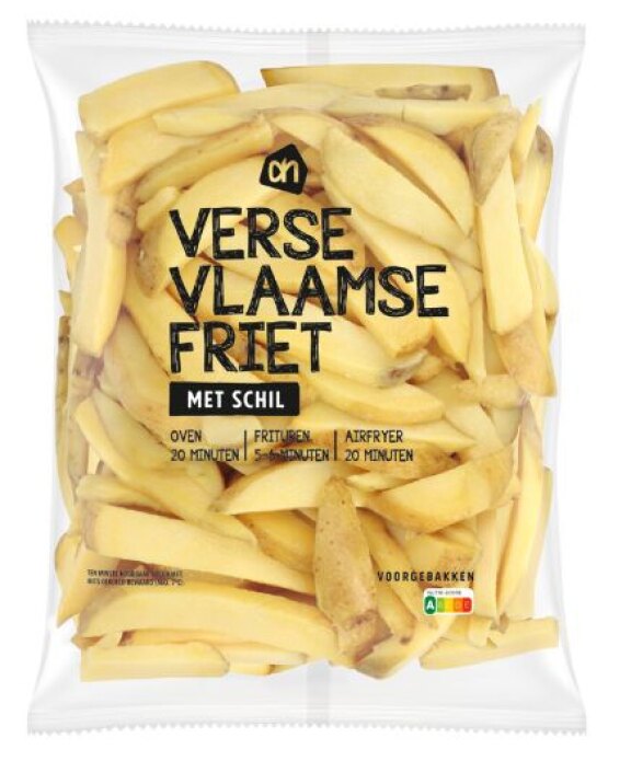 AH verse Vlaamse friet met schil