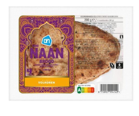 AH mini naan brood volkoren