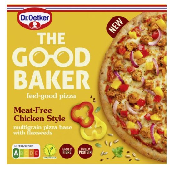 Dr. Oetker The good baker pizza meat free chicken