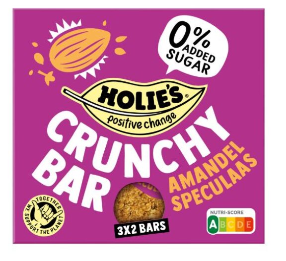 Holie Crunchy bar amandel speculaas (af en toe ivm vetten)