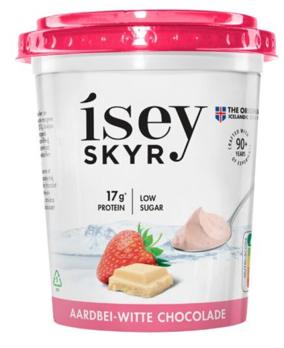 Isey skyr aardbei witte chocolade (groot)