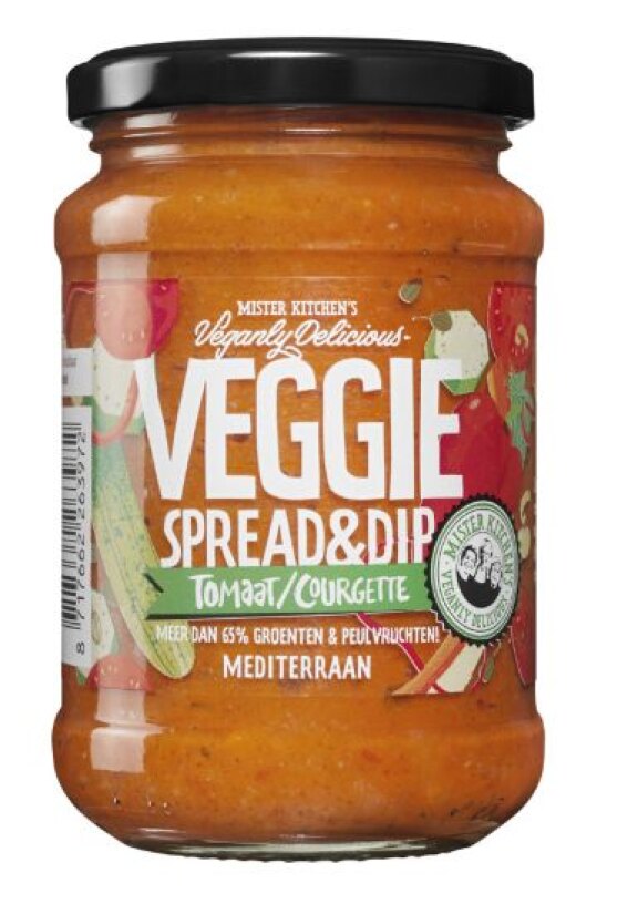Mister Kitchen’s veggie spread en dip tomaat courgette